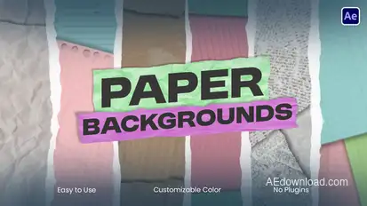 Vertical Paper Backgrounds Elements template preview