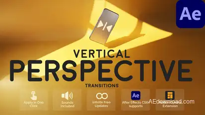 Vertical Perspective Transitions for After Effects Elements template preview
