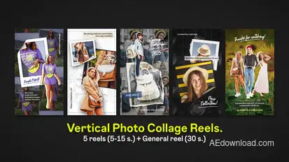 Vertical Photo Collage Reels Product Promo template preview