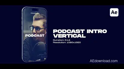 Vertical Podcast Intro Openers template preview