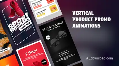 Vertical Product Promo Animations Product Promo template preview