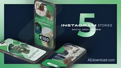 Vertical Promo Emerald Green Product Promo template preview