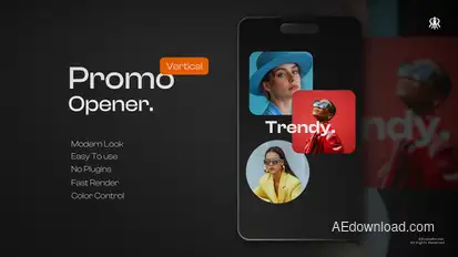 Vertical Promo Opener Openers template preview