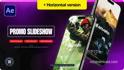 Vertical Promotion Slideshow Product Promo template preview