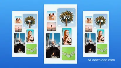 Vertical Pulse Frames Openers template preview