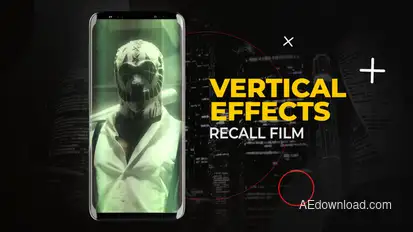 Vertical Recall Film Effects | After Effects Elements template preview