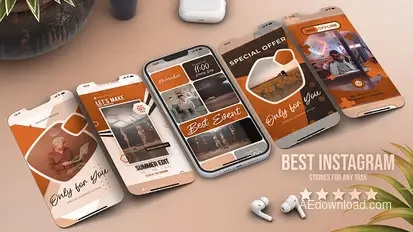 Vertical Reels Video Displays template preview