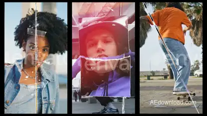 Vertical Ripped Paper Transitions Elements template preview