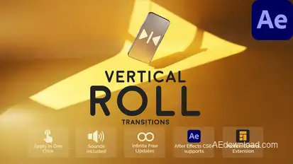 Vertical Roll Transitions for After Effects Elements template preview