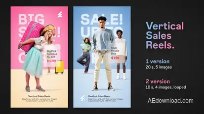 Vertical Sales Reels Product Promo template preview