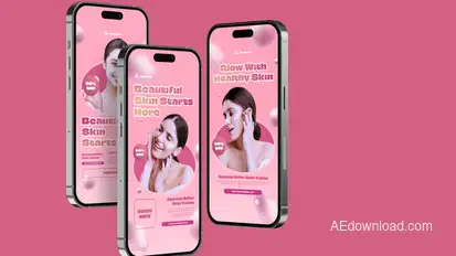 Vertical Skin Care Promo Product Promo template preview
