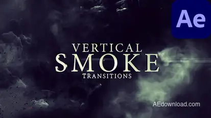 Vertical Smoke Transitions for After Effects Elements template preview
