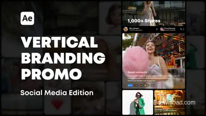 Vertical Social Media Branding Promo Openers template preview