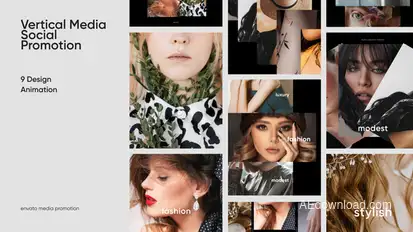 Vertical Social Media Promotion Product Promo template preview