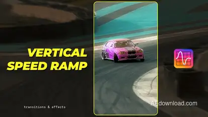 Vertical Speed Ramp | After Effects Video Displays template preview