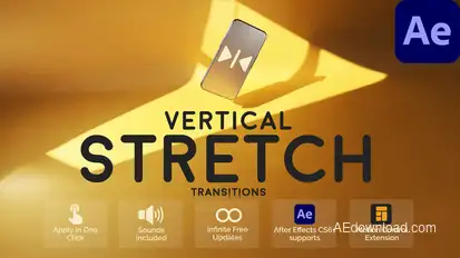 Vertical Stretch Transitions for After Effects Elements template preview