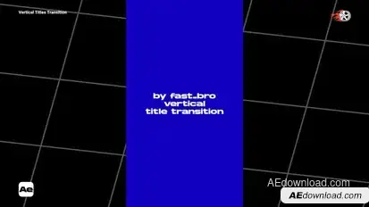 Vertical Titles Transition Titles template preview