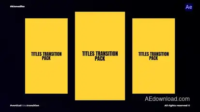 Vertical Titles Transition Titles template preview