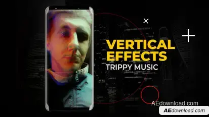 Vertical Trippy Music Effects | After Effects Elements template preview