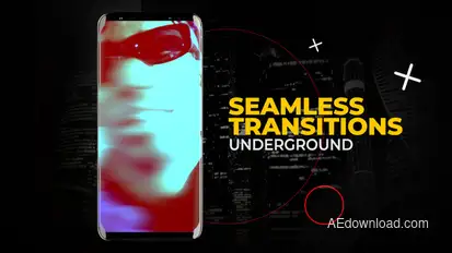 Vertical Underground Transitions | After Effects Elements template preview