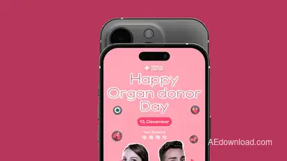 Vertical Winter Promo Video Displays template preview