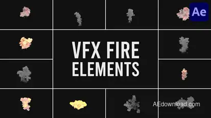 VFX Fire Elements for After Effects Elements template preview