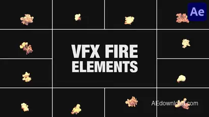 VFX Fire Elements for After Effects Elements template preview