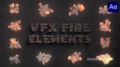 VFX Fire Elements for After Effects Elements template preview