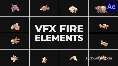 VFX Flames Elements for After Effects Elements template preview