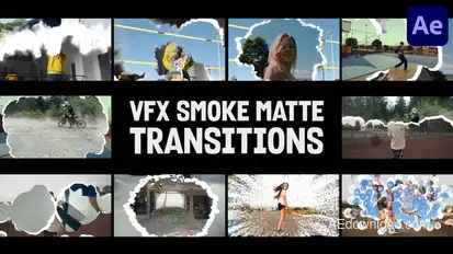 VFX Smoke Matte Transitions for After Effects Elements template preview