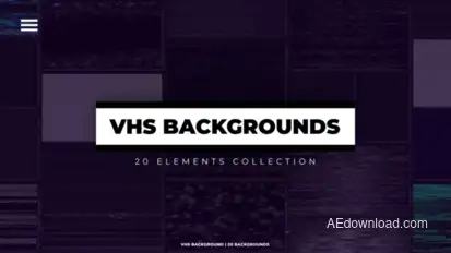 VHS Backgrounds Elements template preview