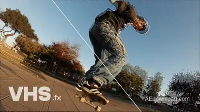 VHS Effect Elements template preview