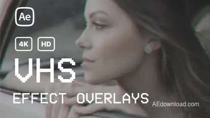 VHS Effect Overlays Elements template preview