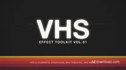 VHS Effect Toolkit Elements template preview