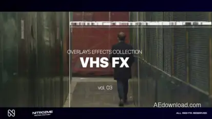 VHS Effects Overlays Collection Vol. 03 Elements template preview