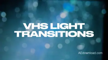 VHS Light Transitions Elements template preview