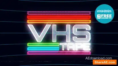 VHS Logo Logo Stings template preview