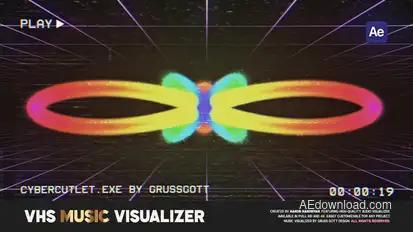 VHS Music Visualizer Elements template preview