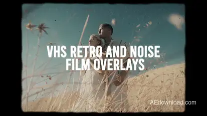 VHS Retro And Vintage Overlays Elements template preview