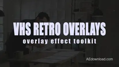 VHS Retro Film Frame Overlays Elements template preview