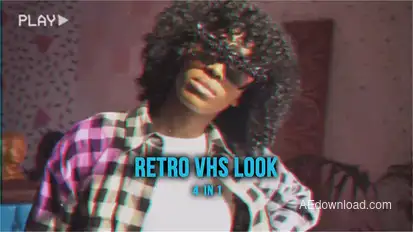 VHS Retro Look Elements template preview