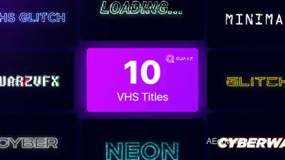 VHS Titles Vol. 01 Titles template preview