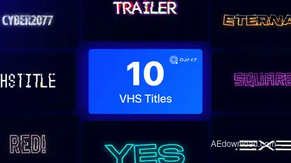 VHS Titles Vol. 02 Titles template preview