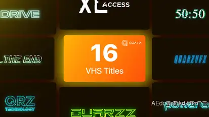 VHS Titles Vol. 03 Titles template preview