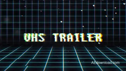 VHS Trailer Video Displays template preview