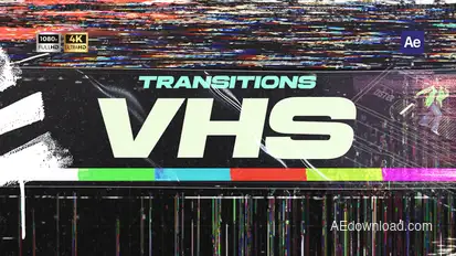 VHS Transitions Elements template preview