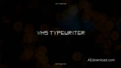 VHS Typewriter Titles Titles template preview