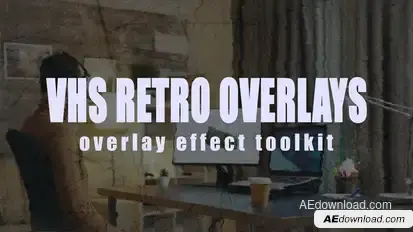 VHS Vintage and Scratch Grain Elements template preview