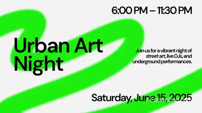 Vibe Typography Infographics template preview