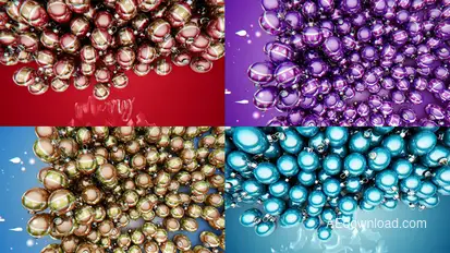 Vibrant Christmas Balls Openers template preview